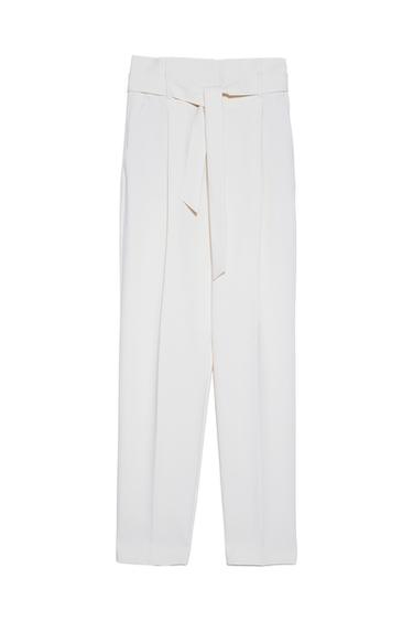 PAPERBAG TROUSERS WITH BELT