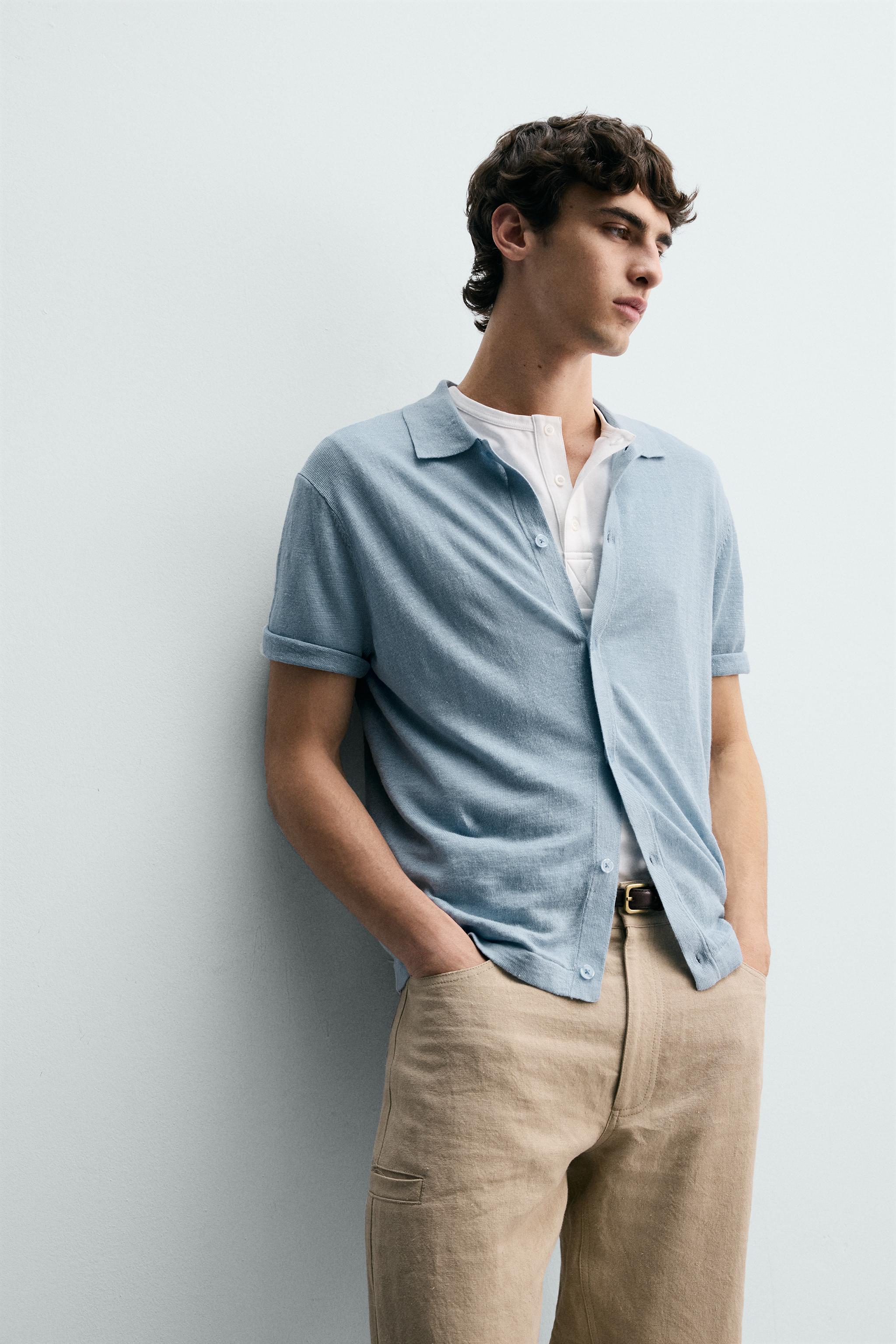 100% LINEN KNIT SHIRT