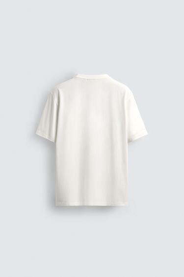 MEDIUM WEIGHT REGULAR FIT ORIGINS T-SHIRT - White by Zara - Image 7