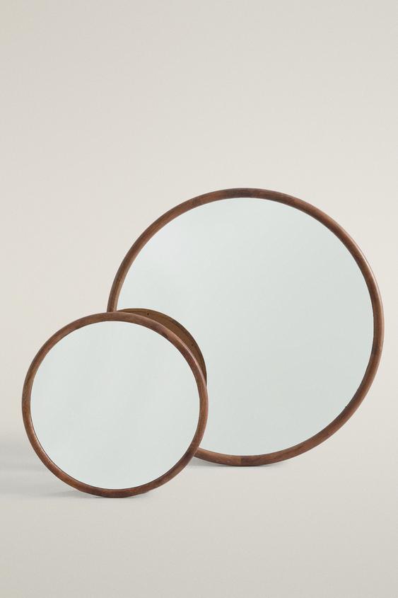 VERSPIEGELT RUND HOLZ - Braun von Zara - Bild 0