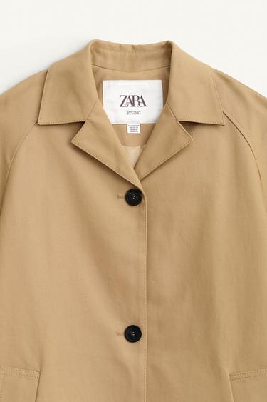 TRENCH DROIT ÉDITION LIMITÉE - Marron clair de Zara - Image 7