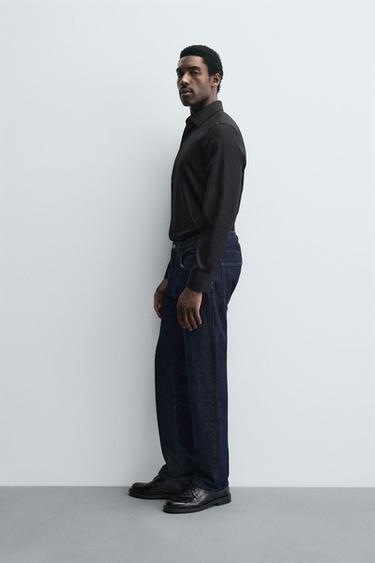 REGULAR FIT SHIRT - Black by Zara - Image 3