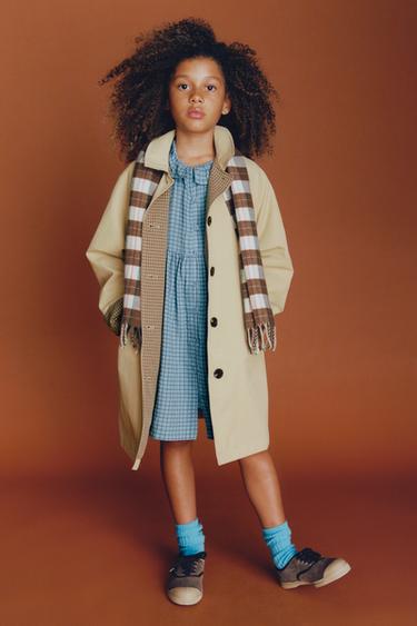 ROBE À CARREAUX TEXTURÉE BENSIMON ® X ZARA - Bleu clair de Zara - Image 5