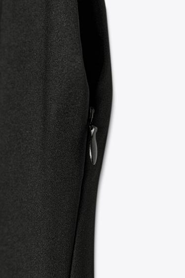 ROBE MIDI BIMATIÈRE - Noir de Zara - Image 5