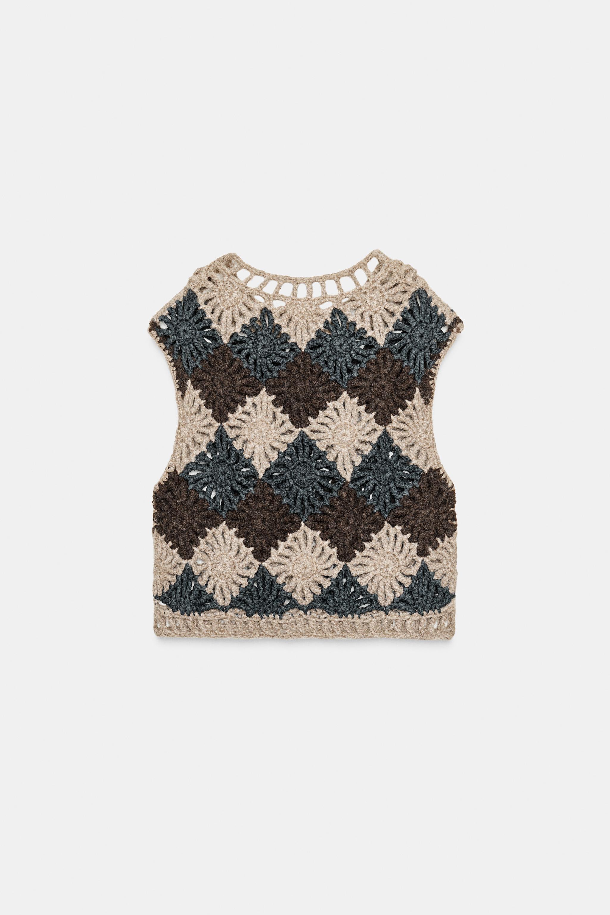 CROCHET KNIT JUMPER VEST