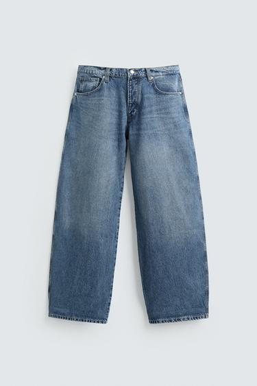 JEANS BALLOON FIT - Azul-médio da Zara