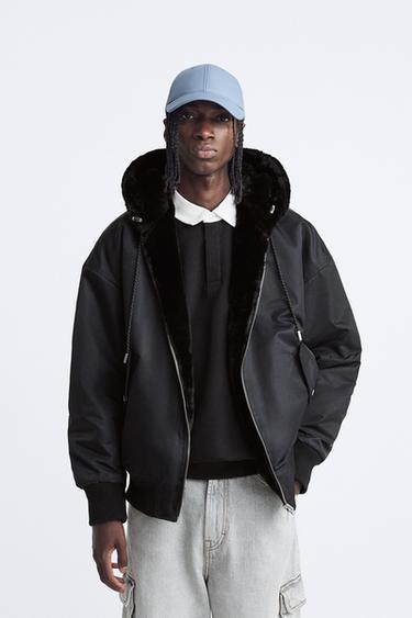 ДВУСТОРОННЯЯ КУРТКА-БОМБЕР — ЧЕРНЫЙ от Zara — изображение 0