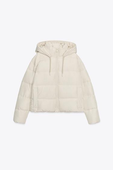 ANORAK CORTO CAPUCHA WATER REPELLENT WINDPROOF - Mantequilla de Zara - Imagen 0