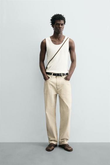 CAMISETA TANK REB - Branco de Zara - Imaxe 0