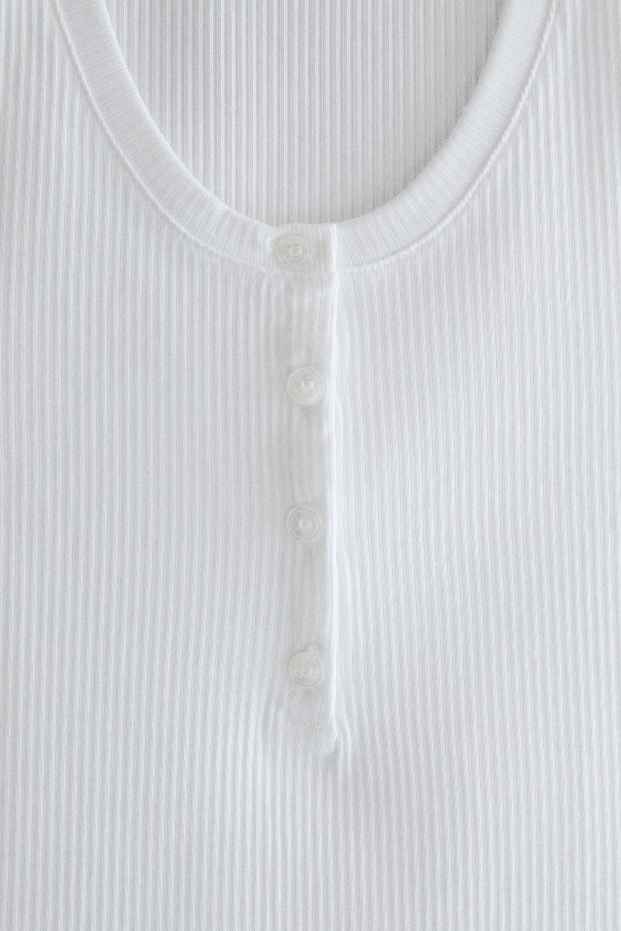BUTTON-FRONT STRAPPY TOP