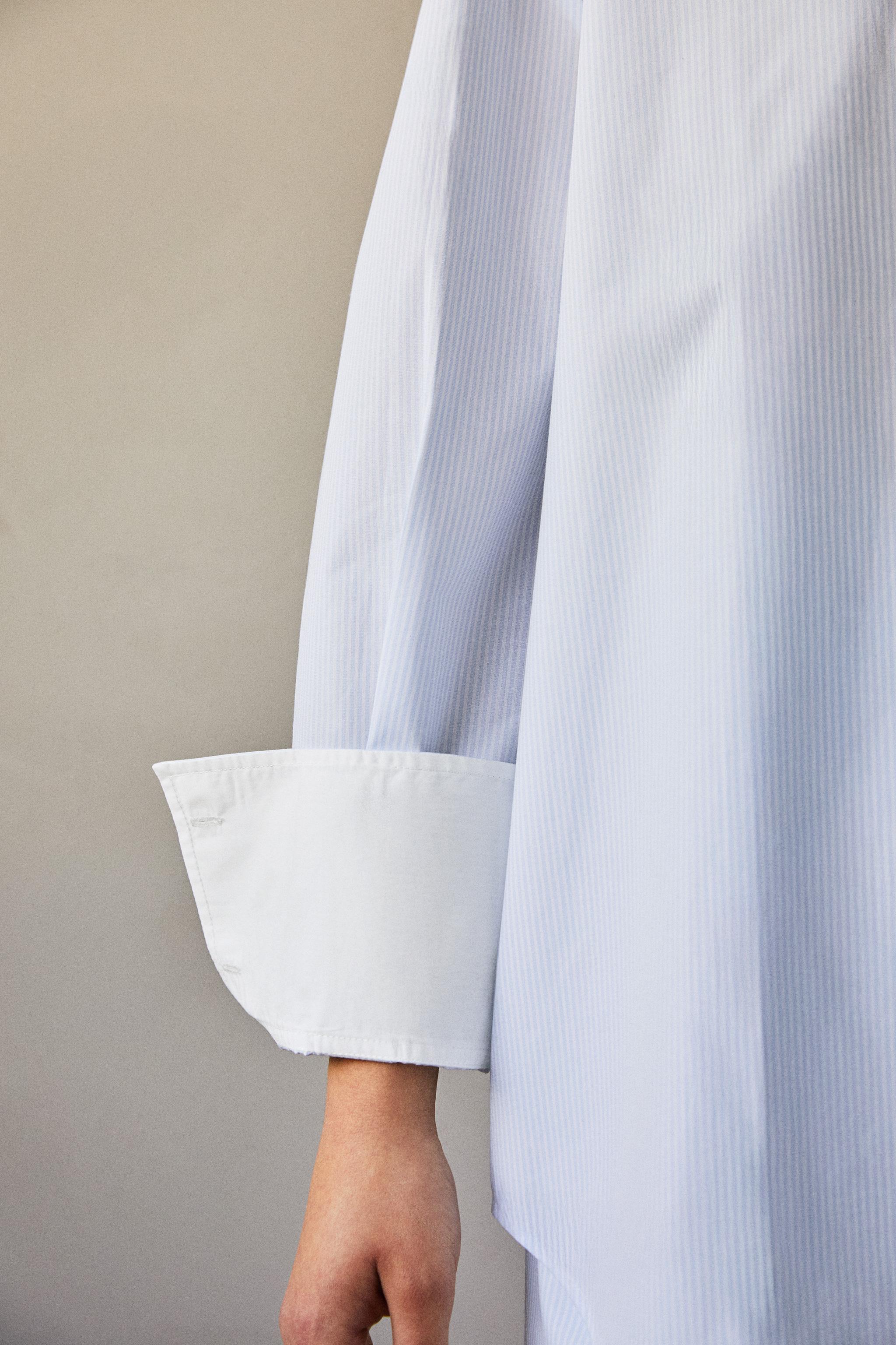 STRIPED SHIRT WITH COLLAR