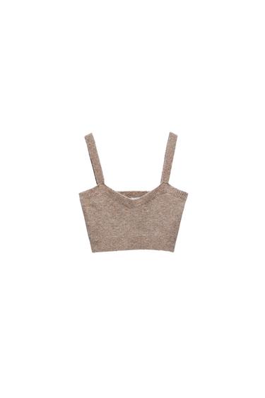 CROPPED KNIT TOP