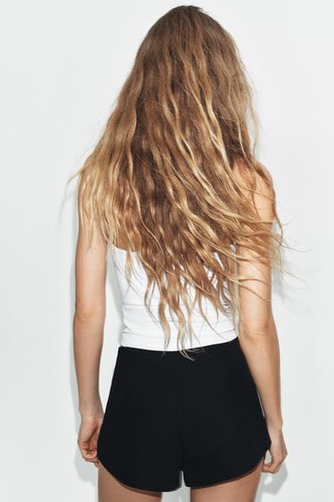 MINI HIGH-WAIST SHORTS - Black by Zara - Image 3