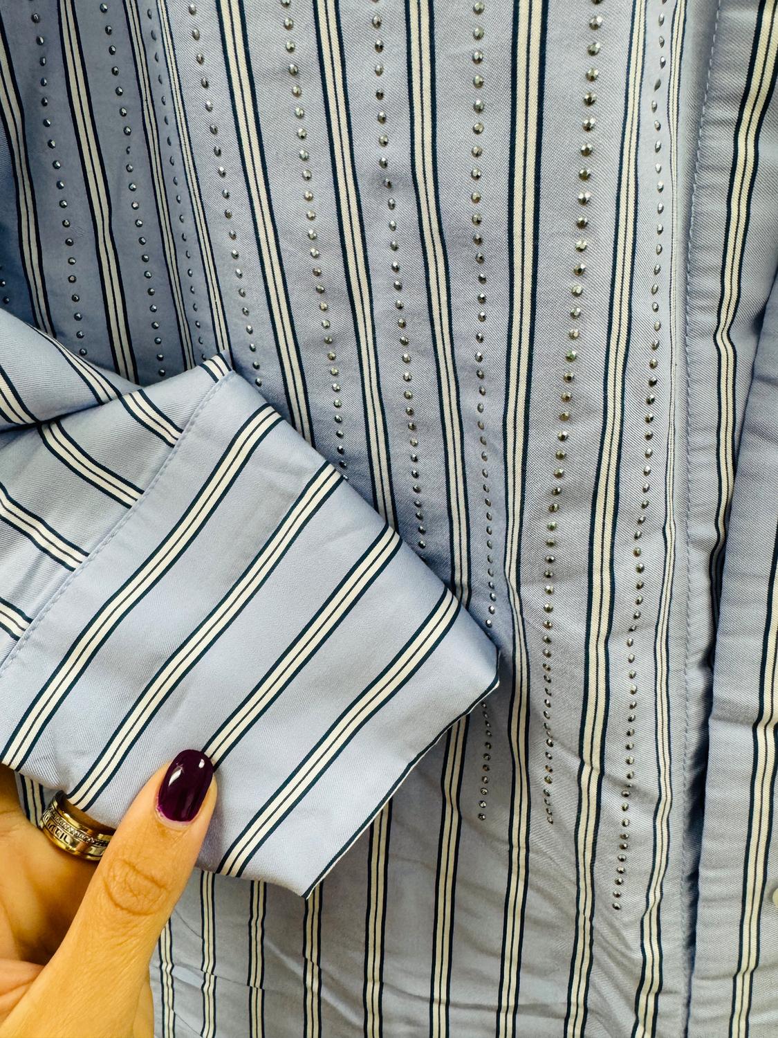 CAMISA OVERSIZE RAYAS ABALORIOS - Image 3