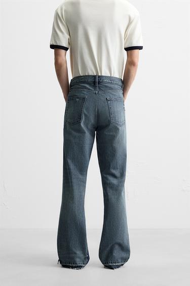 PATCHWORK FLARE FIT JEANS - Mid-blue by Zara - Image 2