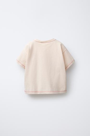 HELLO KITTY © SANRIO EMBROIDERED T-SHIRT - Light salmon-pink by Zara - Image 1