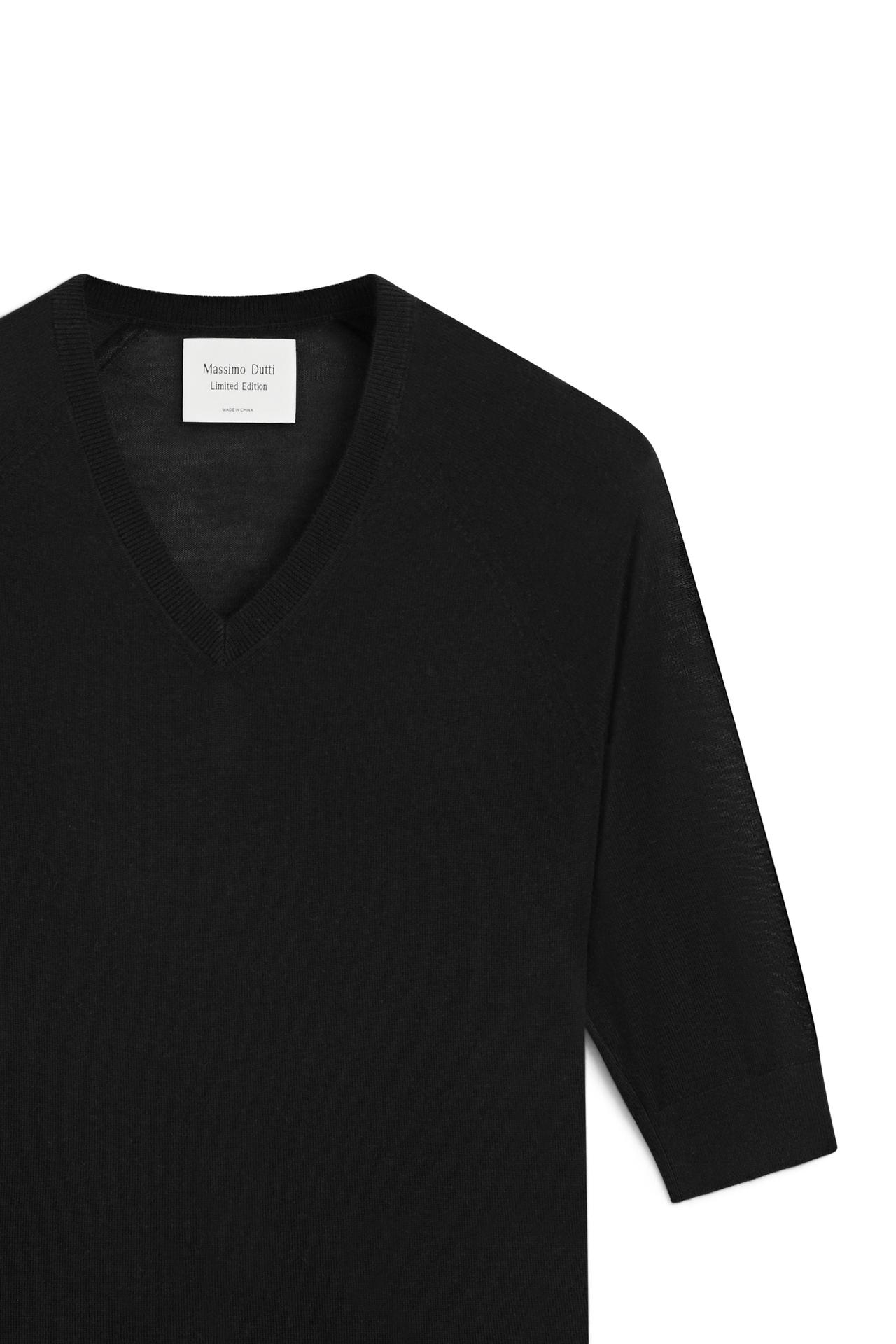 100% wool knit sweater - LIMITED EDITION — Black