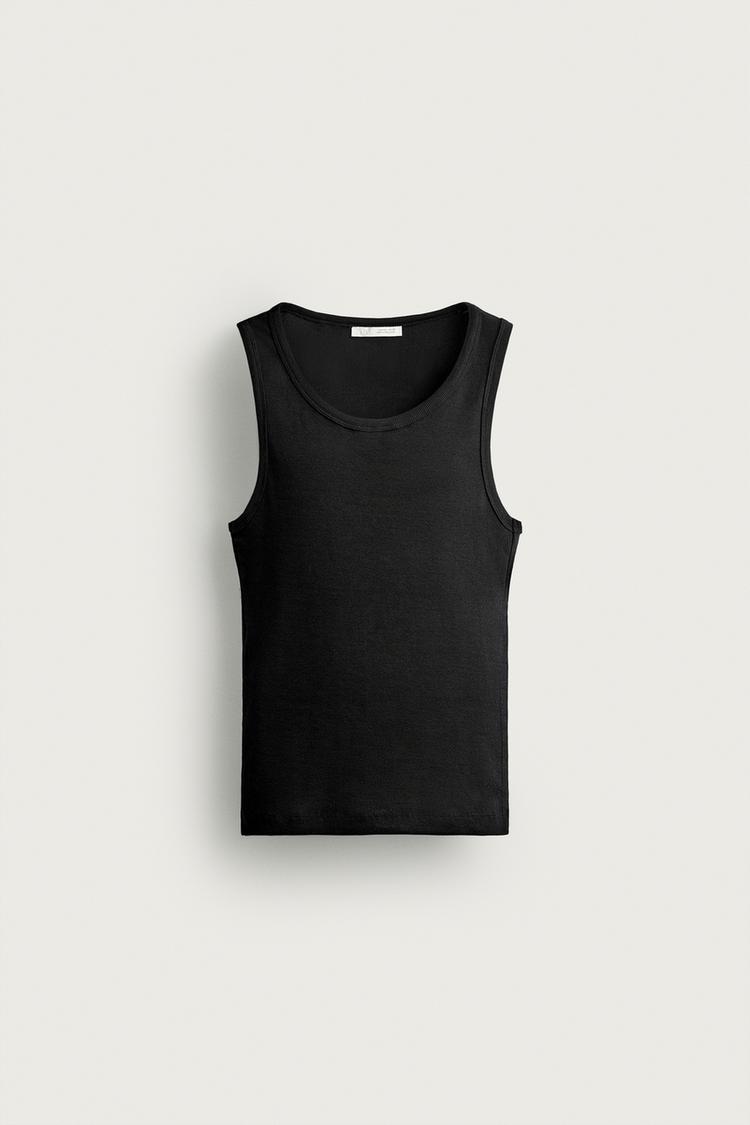 BASIC RIBBED TANK TOP