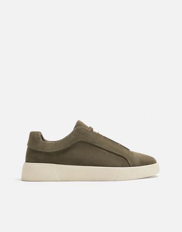 ZAPATILLA PIEL - Marrón oscuro de Zara