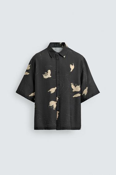 Zara FLORAL PRINT SHIRT - Printed