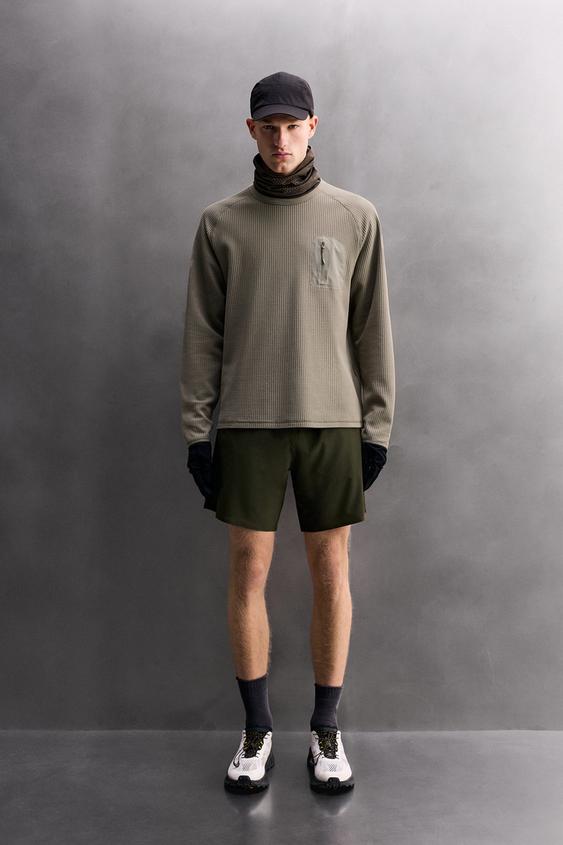 WAFFLE KNIT POCKET T-SHIRT