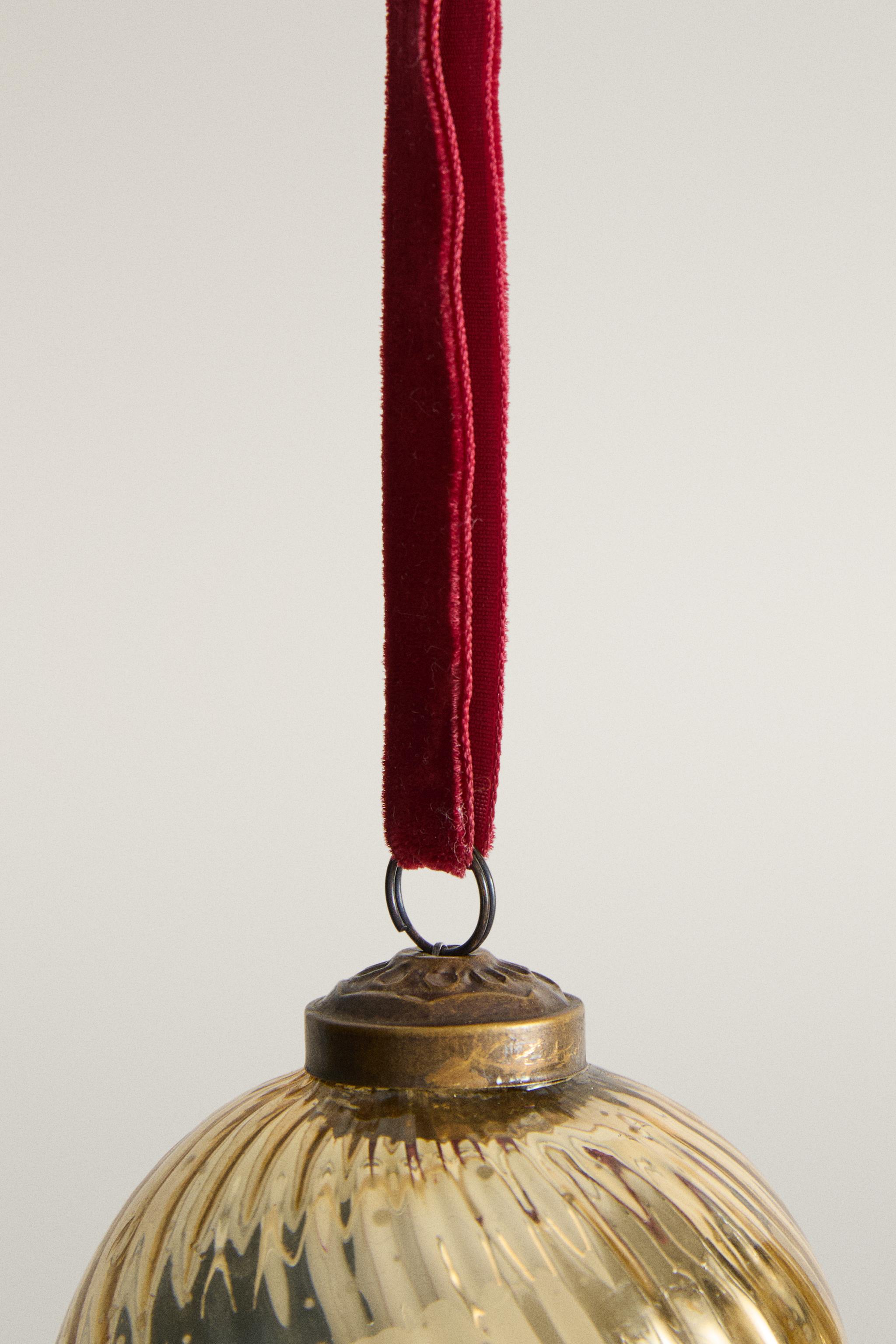 MERCURY-EFFECT BAUBLE CHRISTMAS TREE DECORATION
