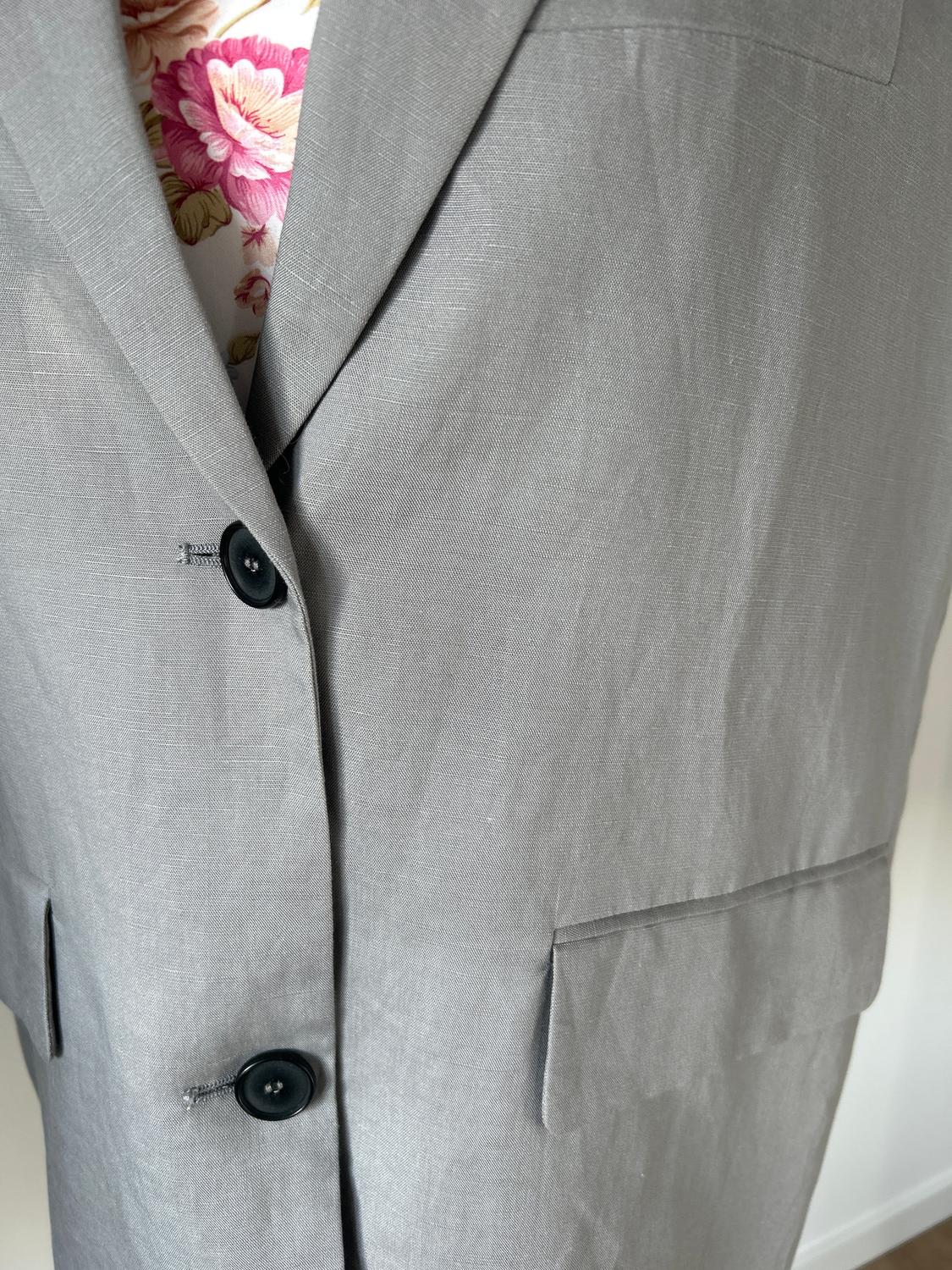 LINEN BLEND OVERSIZE WAISTCOAT - Image 3