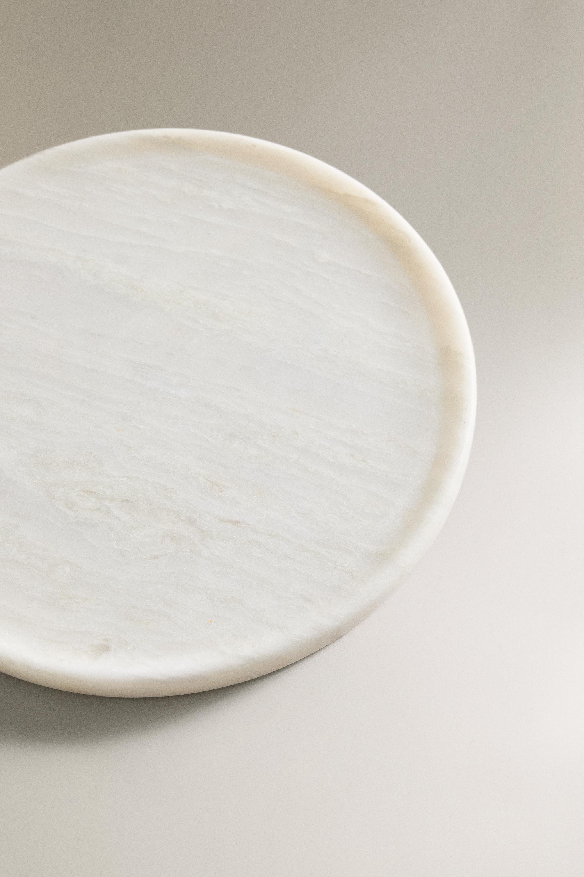 PLATEAU SALLE DE BAIN MARBRE BLANC