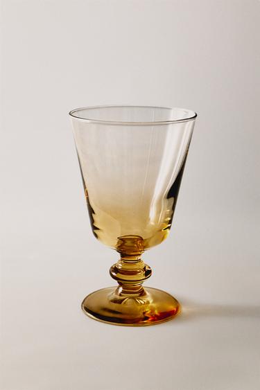 FARVET VINGLAS - okkergul fra Zara