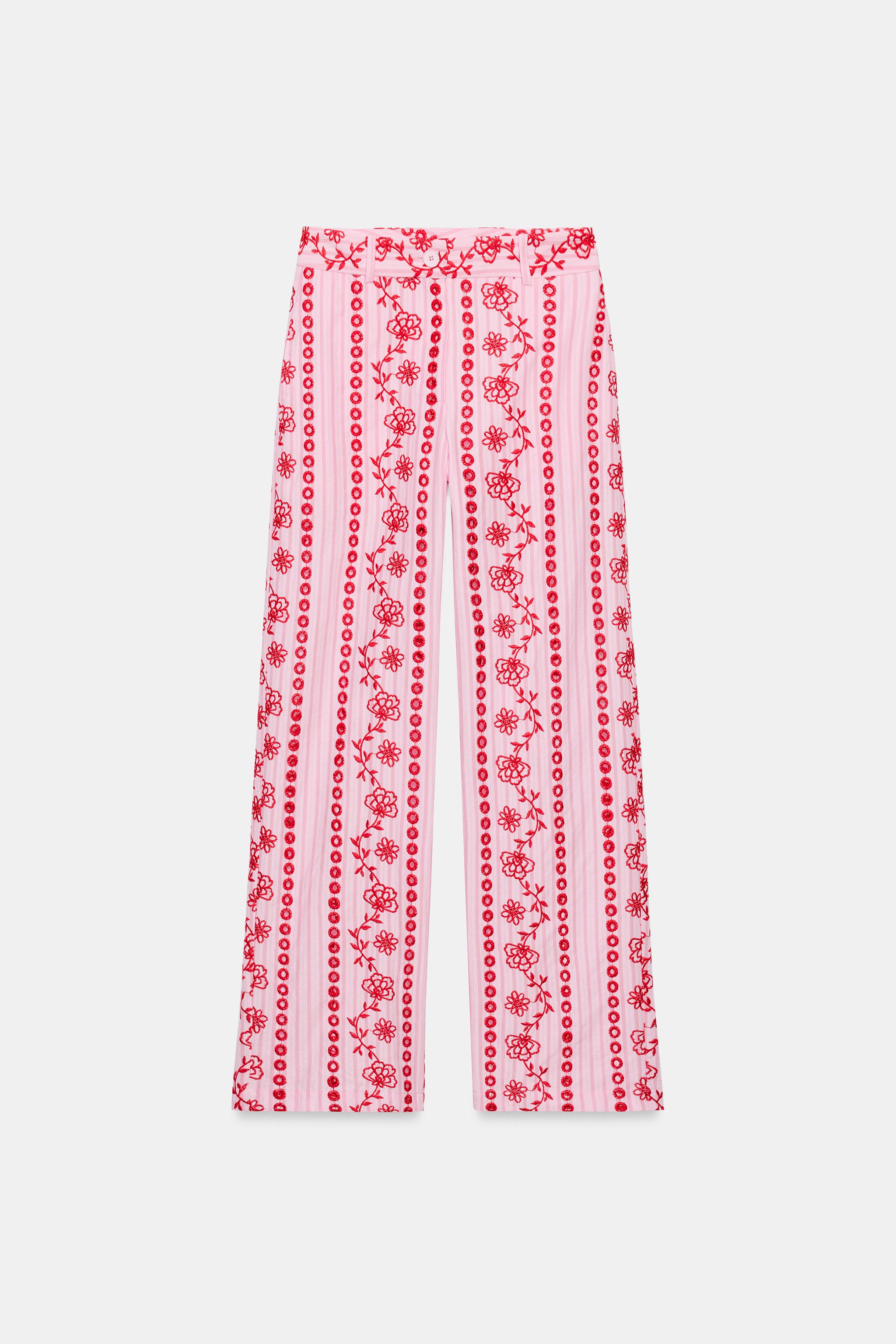 PANTALON BRODERIES AJOURÉES