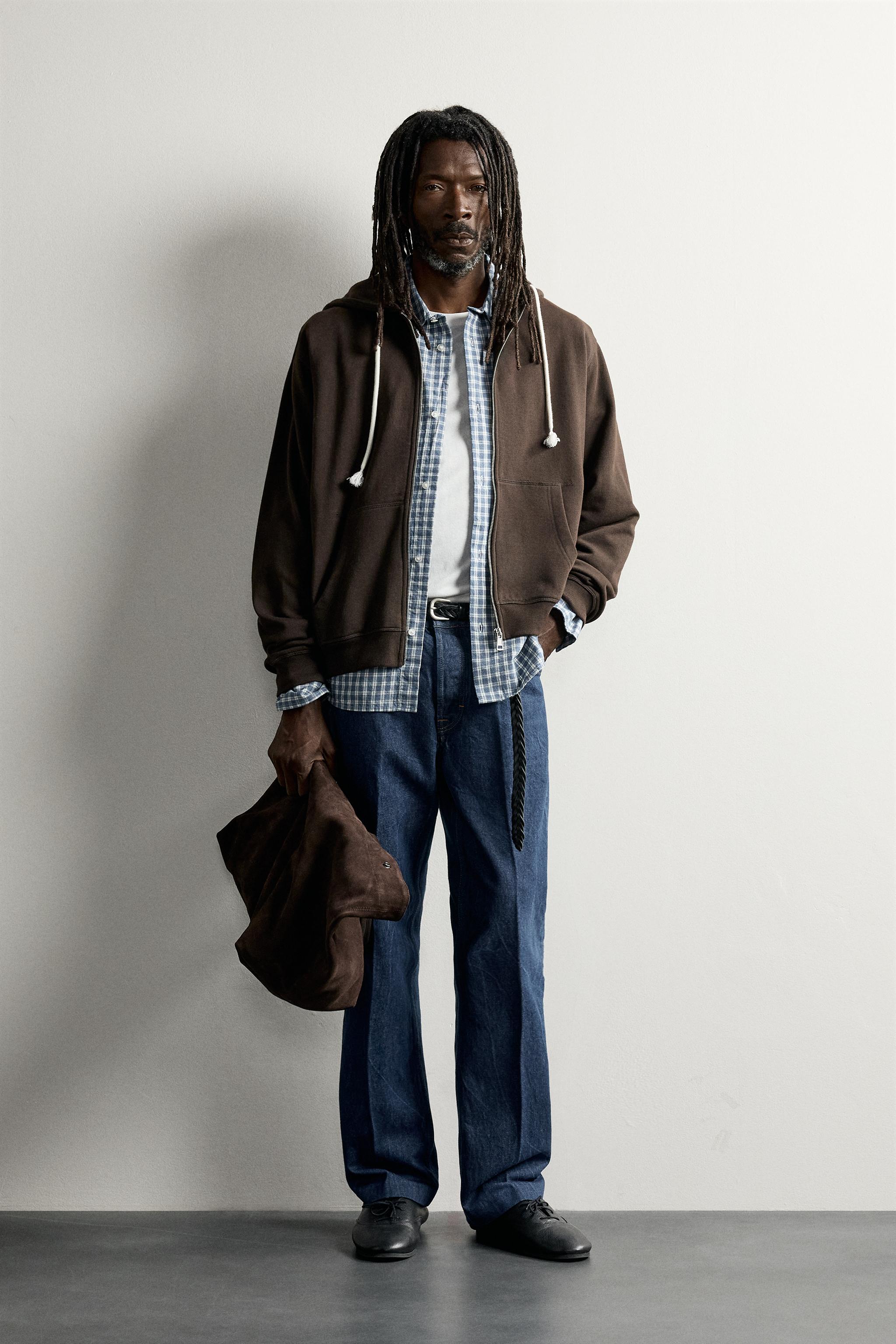 Zara RELAXED FIT KAPÜŞONLU SWEATSHIRT AARON LEVINE X ZARA
