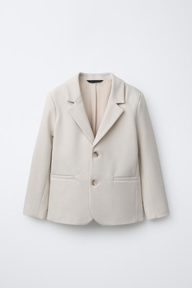 Zara COMFORT SUIT BLAZER - Mid-ecru