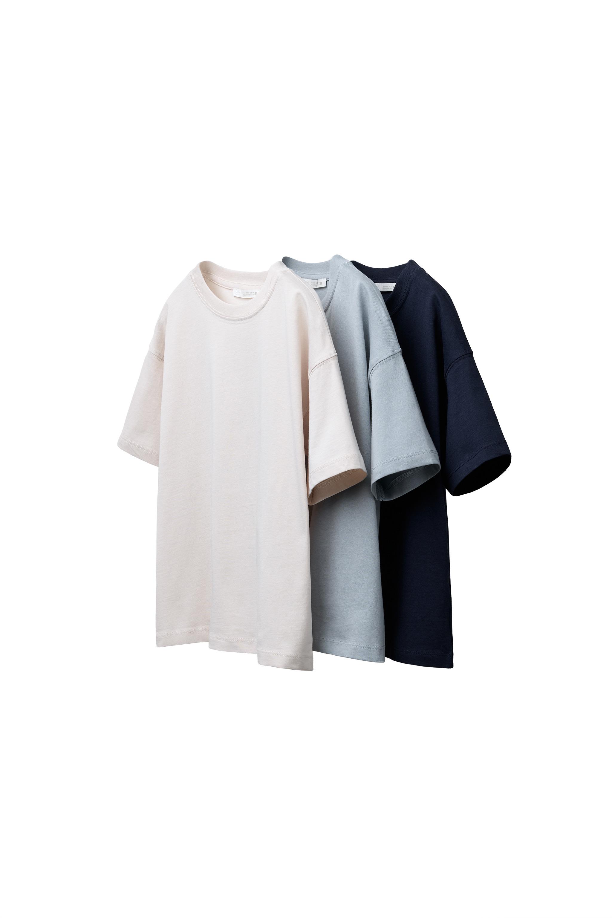 【未使用】ZARA Tシャツ3枚　Lサイズ 無地Tシャツ 3枚セット - ブルー | ZARA Japan / 日本