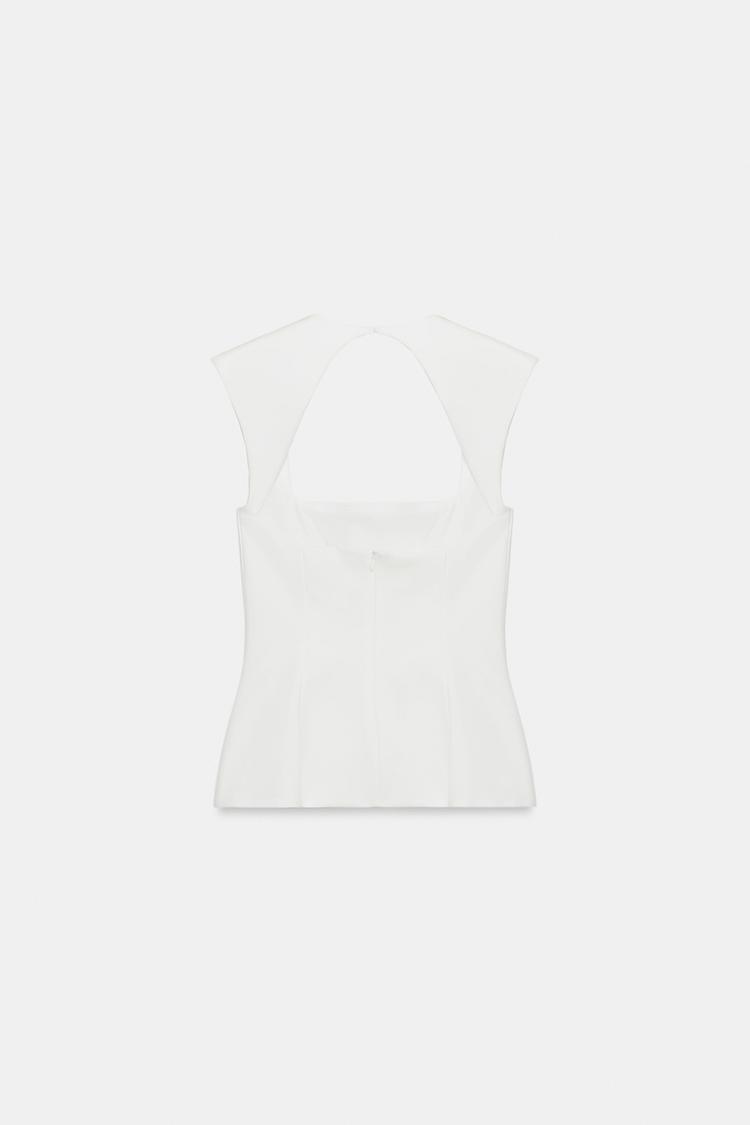 Top peplum con elástico 7