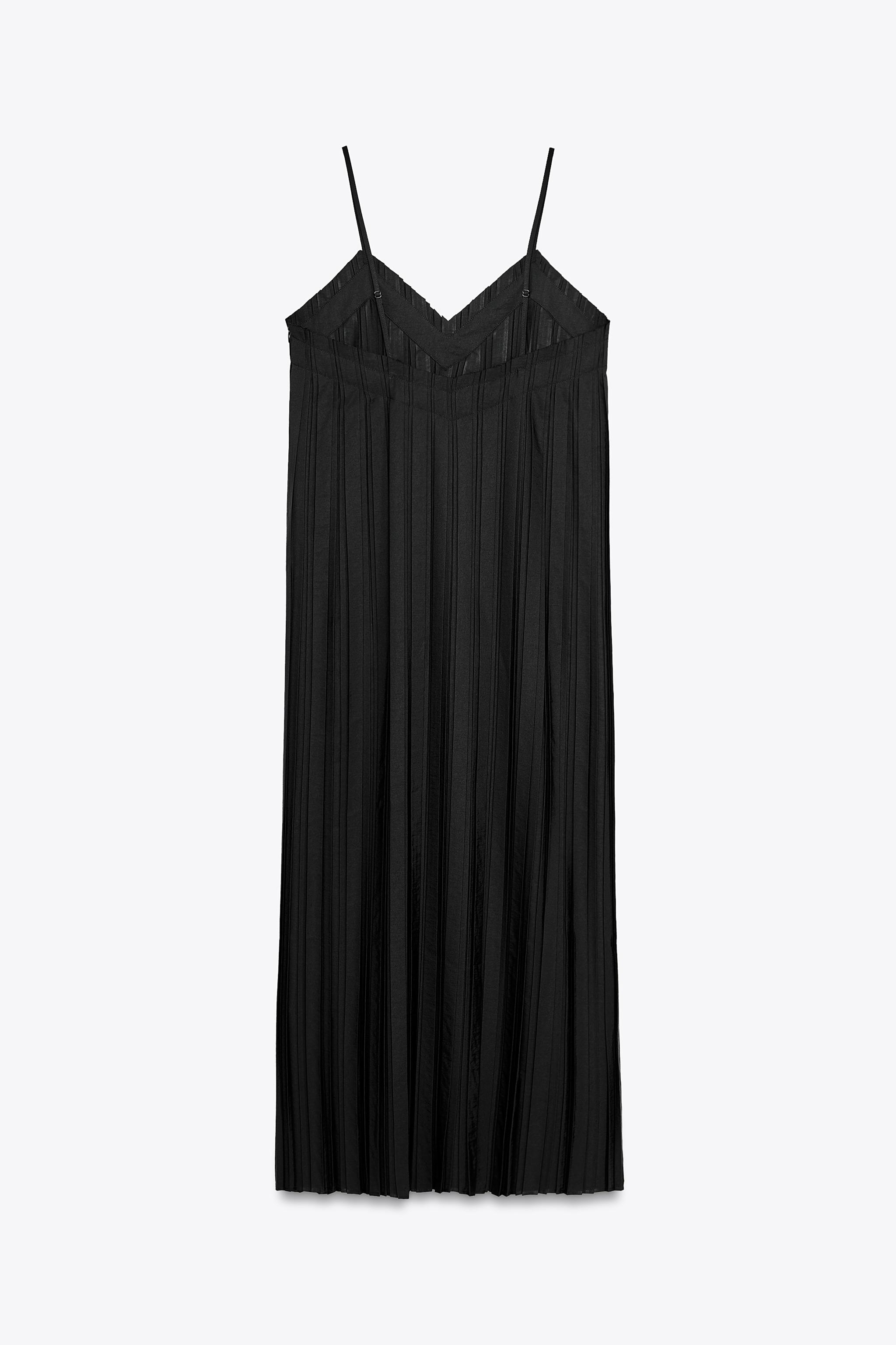 ZARA ZW COLLECTION プリーツミディ丈ワンピース 7563/060 07563060800-e2.jpg?ts=
