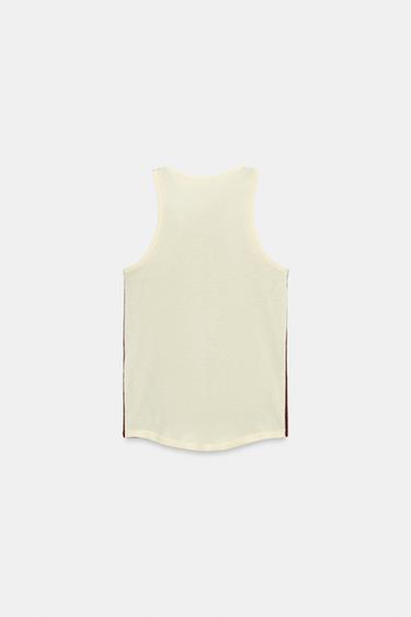 SLEEVELESS TOP - white-orange by Zara - Image 5