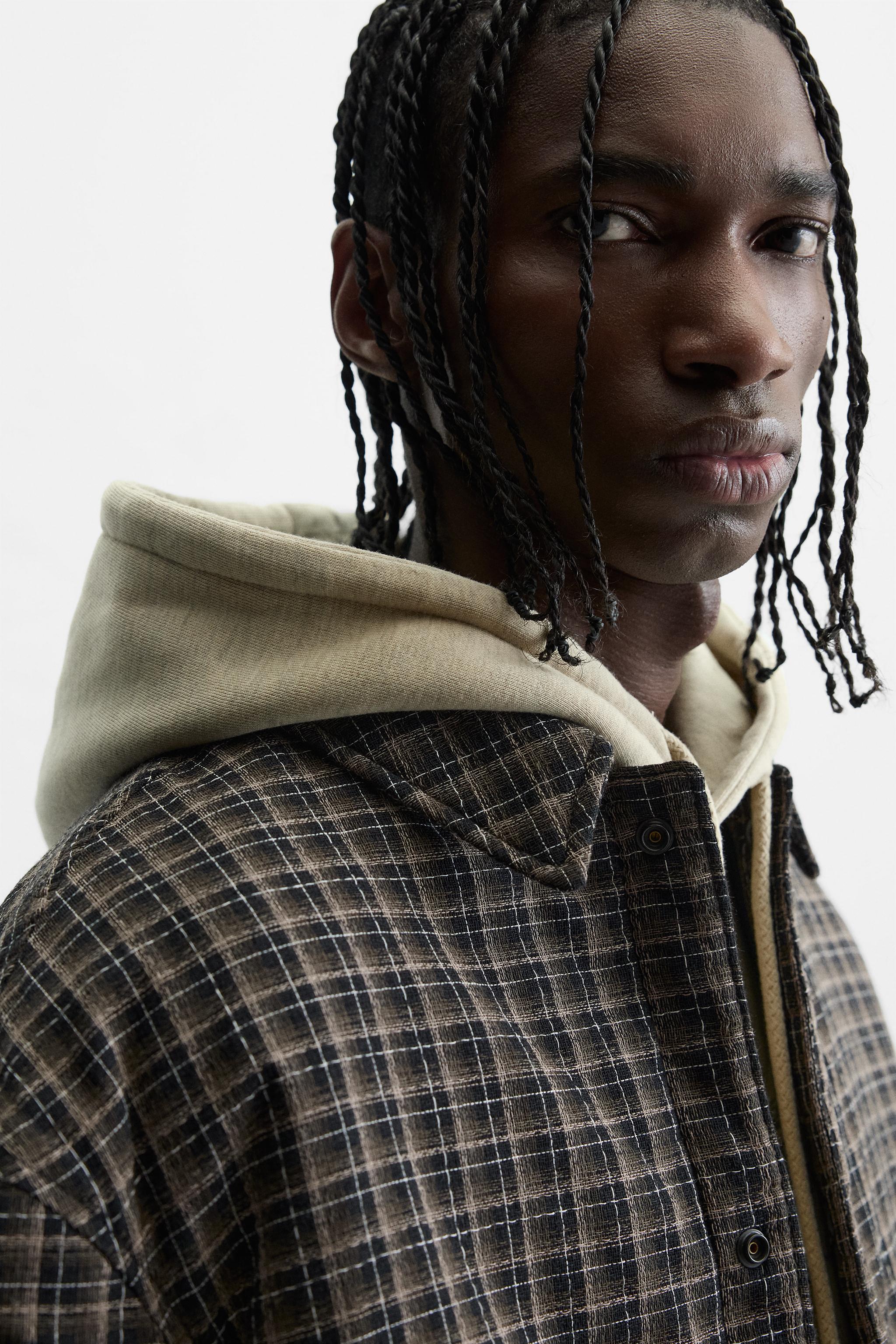 QUILTED PLAID OVERSHIRT - Black / Brown | ZARA United States
