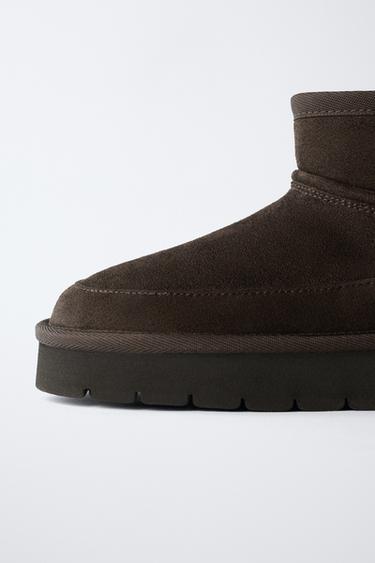 BOTTINES DOUBLÉES - Marron de Zara - Image 6