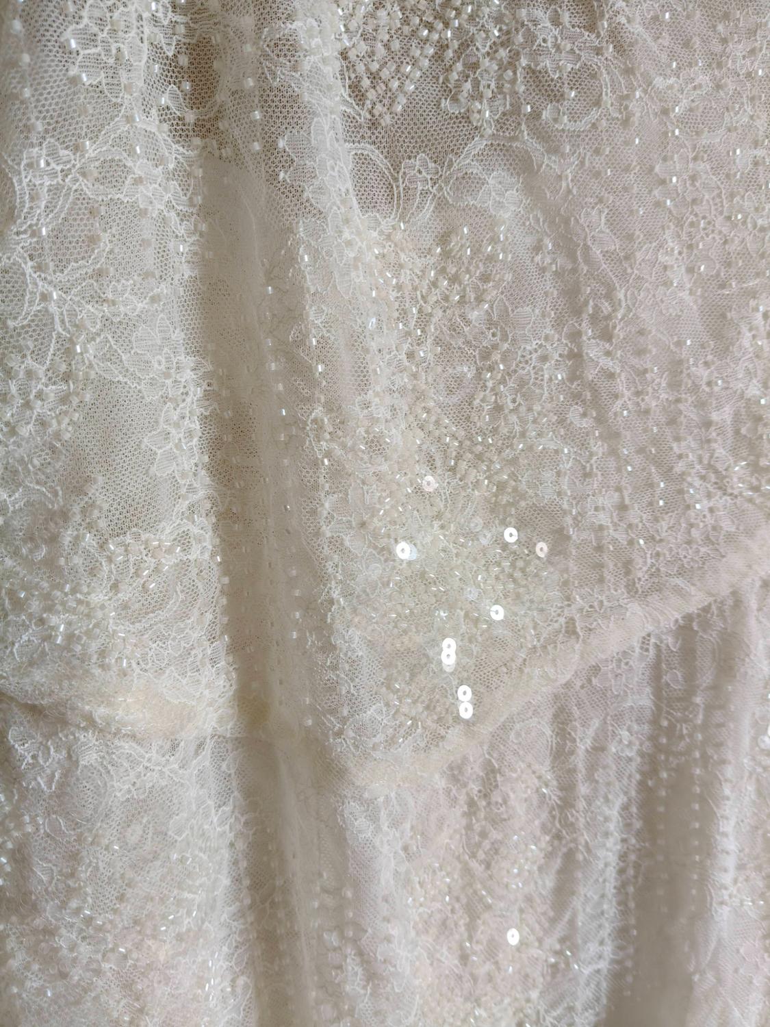 EMBROIDERED LACE HALTER DRESS - Image 3