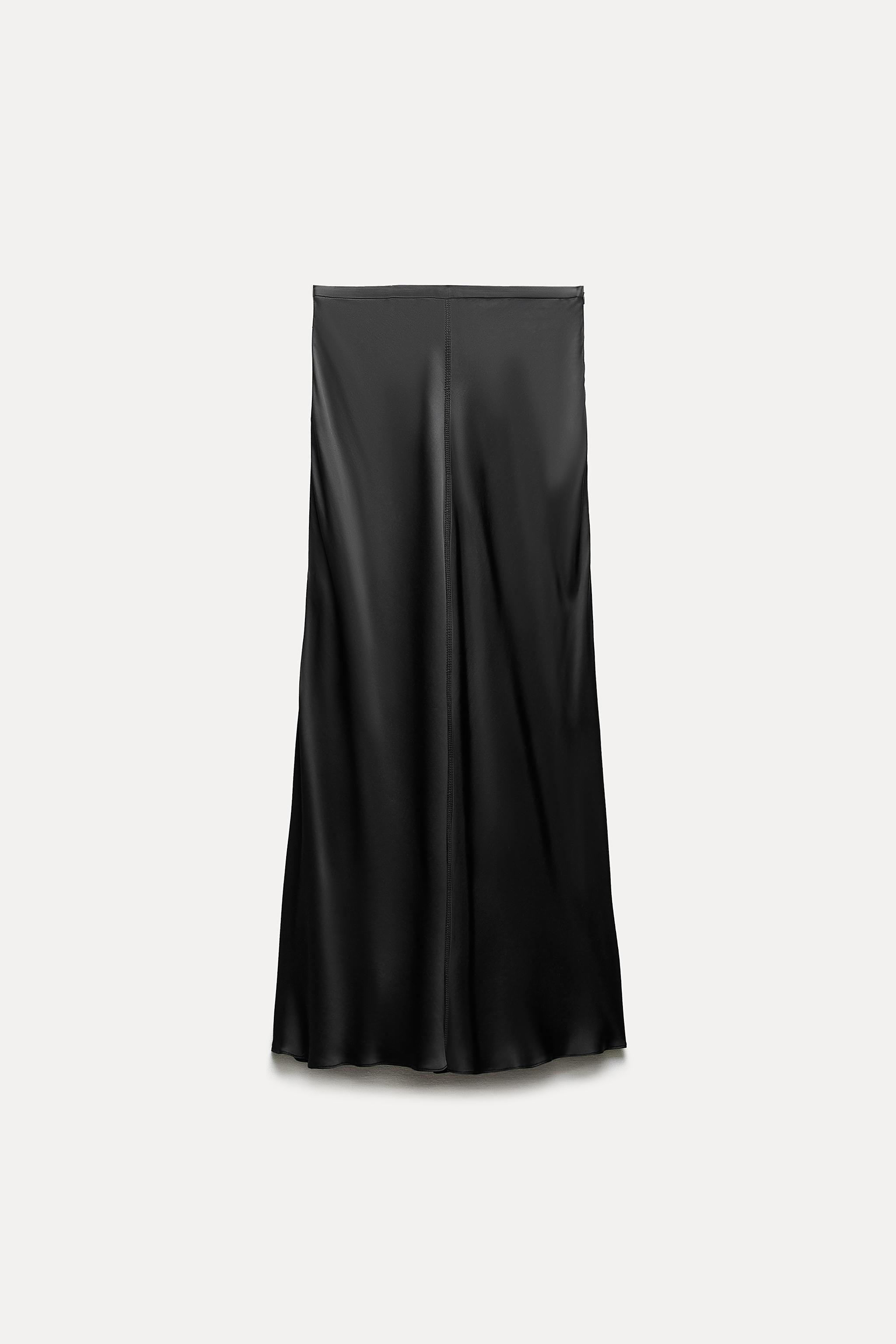 Jupe longue satin on sale zara