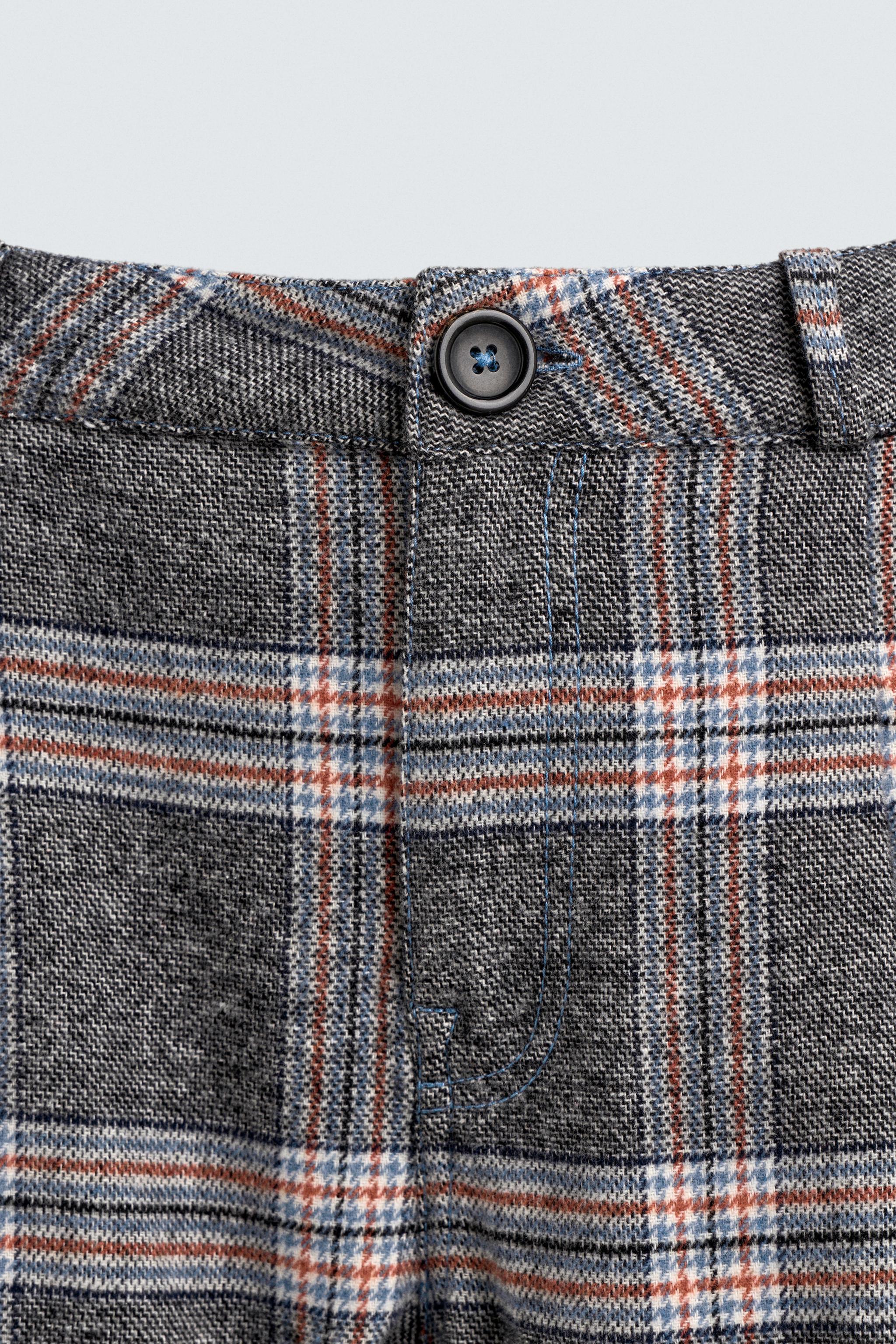 PANTALON À CARREAUX PIÈCE MICKEY MOUSE HARRY LAMBERT FOR ZARA X DISNEY