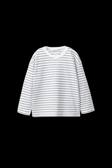 PACK TRES CAMISETAS RAYAS - Azul de Zara