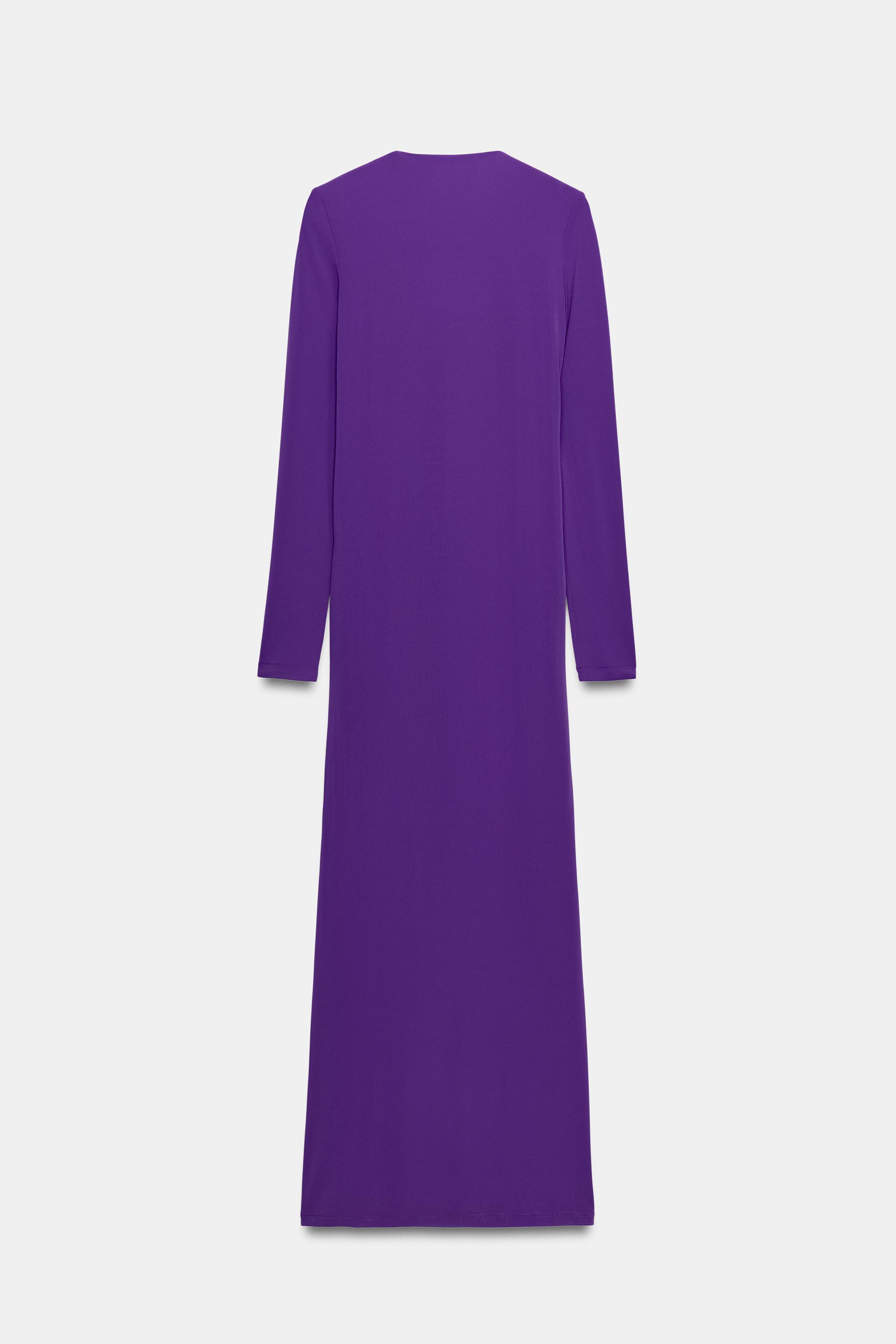 DRAPED OPEN-BACK DRESS