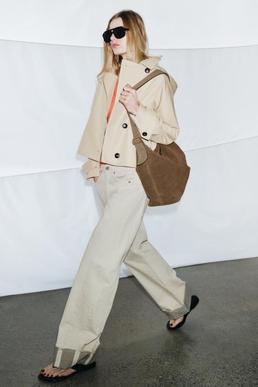 TRENCH COURT WATER REPELLENT ZW COLLECTION - Écru / Beige de Zara - Image 9