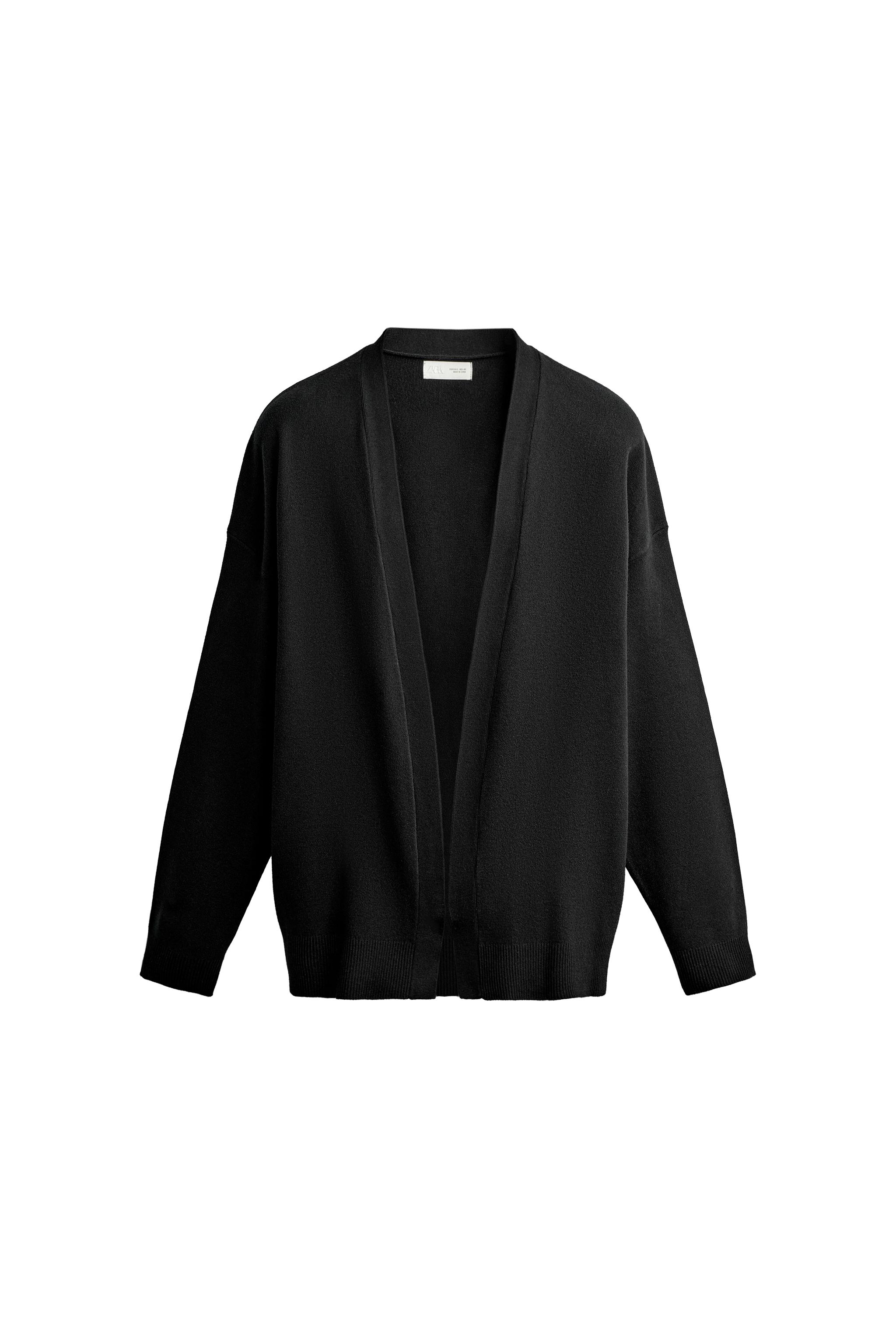 専用/ZARA/カーディガン リラックスフィット オープンカーディガン - ブラック | ZARA Japan / 日本