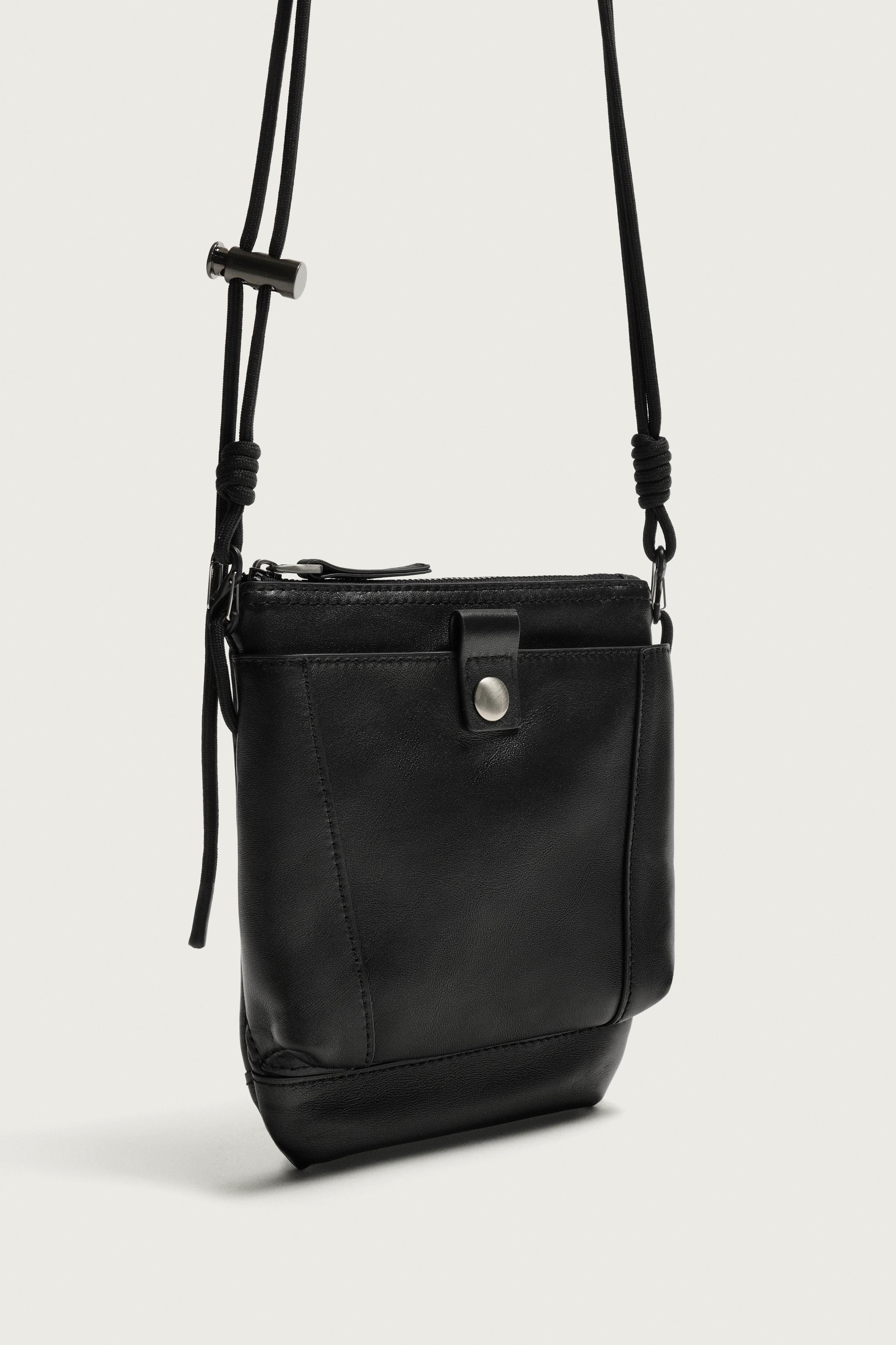 AARON LEVINE X ZARA LEATHER CROSSBODY BAG