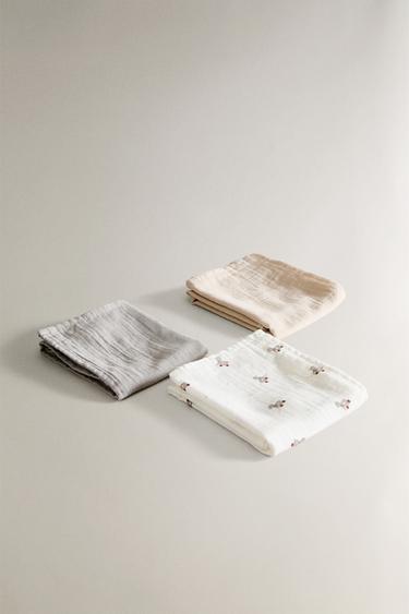 LOT LANGES EN MOUSSELINE ENFANT CANARDS (LOT DE 3) - Blanc cassé de Zara - Image 2
