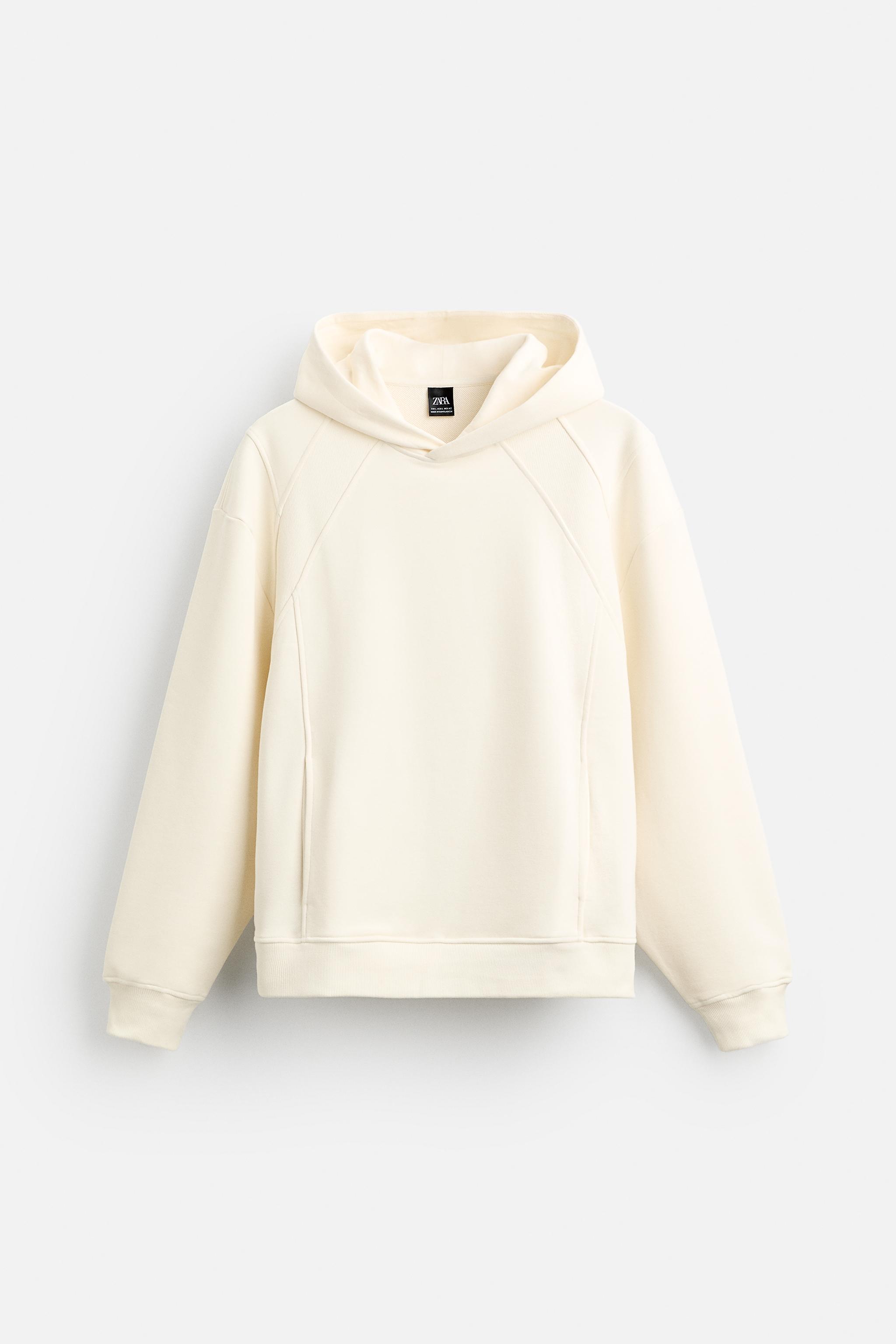 Zara white hoodie sale