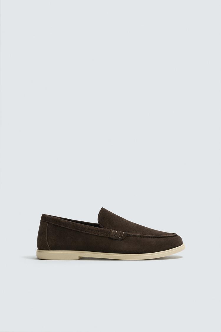 ZARA CASUAL LEATHER LOAFERS