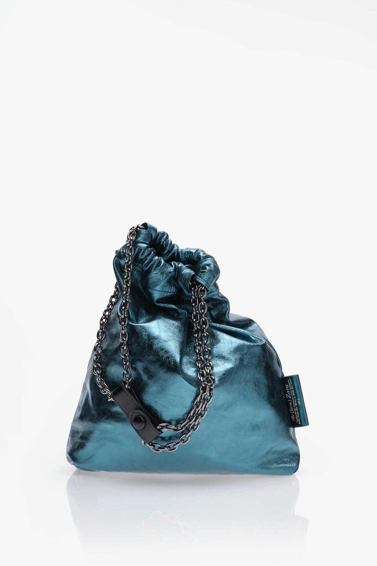 LIMITED EDITION TRI-CHIC SMALL LEATHER BAG — Green
